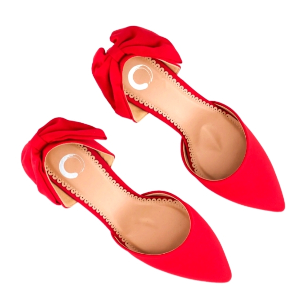 Journee Collections Red Suede Shoe
